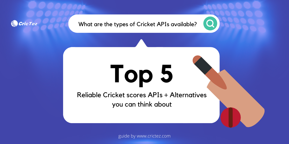 Top 5 Reliable Cricket sports and scores APIs
